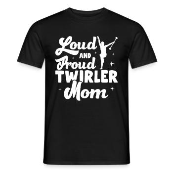 Tambourstab swirling - Men's T-Shirt - black - Front - AI Model Male 178 light (178cm)