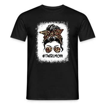 Tambourstab swirling - Men's T-Shirt - black - Front - AI Model Male 178 light (178cm)