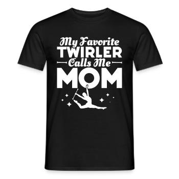 Tambourstab swirling - Men's T-Shirt - black - Front - AI Model Male 178 light (178cm)