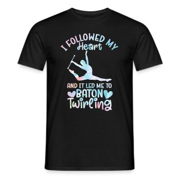 Tambourstab swirling - Men's T-Shirt - black - Front - AI Model Male 178 light (178cm)