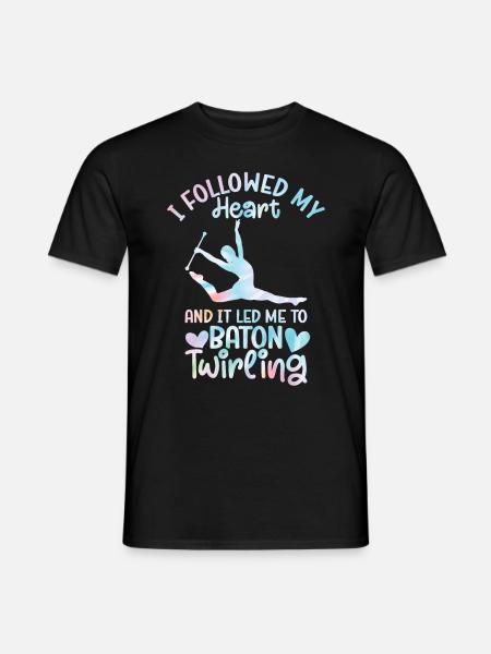 Tambourstab swirling - Men's T-Shirt - black