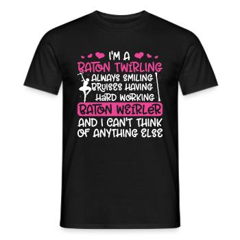 Tambourstab swirling - Men's T-Shirt - black - Front - AI Model Male 178 light (178cm)