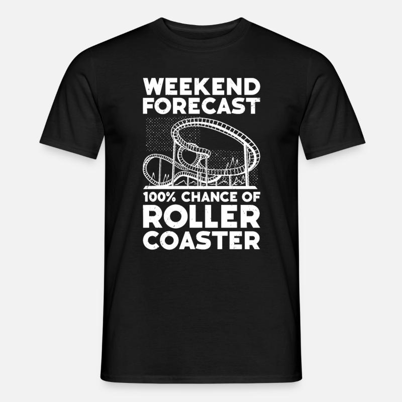 Achterbahn - Männer T-Shirt - Schwarz