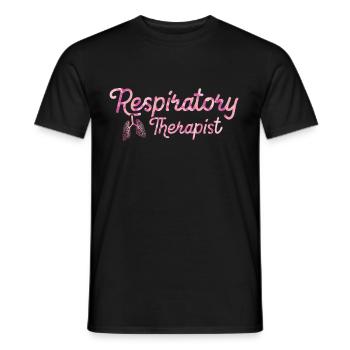 Respiratory therapists - Men's T-Shirt - black - Front - AI Model Male 178 light (178cm)
