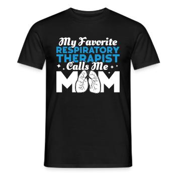 Respiratory therapists - Men's T-Shirt - black - Front - AI Model Male 178 light (178cm)
