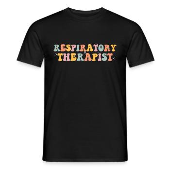 Respiratory therapists - Men's T-Shirt - black - Front - AI Model Male 178 light (178cm)