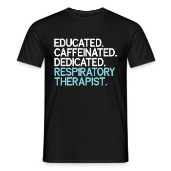 Respiratory therapists - Men's T-Shirt - black - Front - AI Model Male 178 light (178cm)