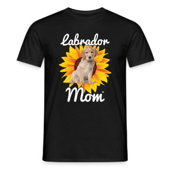 Mother Sunflower Labrador Retriever Dog - Men's T-Shirt - black - Front - AI Model Male 178 light (178cm)