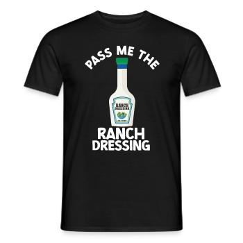 Ranch -Vinaigrette -Ranch -Vinaigrette - T-shirt homme - noir - Devant - AI Model Male 178 light (178cm)