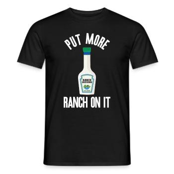 Ranch -Vinaigrette -Ranch -Vinaigrette - T-shirt homme - noir - Devant - AI Model Male 178 light (178cm)