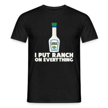 Ranch -Vinaigrette -Ranch -Vinaigrette - T-shirt homme - noir - Devant - AI Model Male 178 light (178cm)