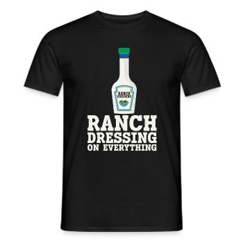 Ranch -Vinaigrette -Ranch -Vinaigrette - T-shirt homme - noir - Devant - AI Model Male 178 light (178cm)