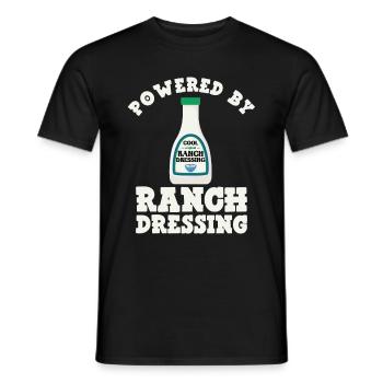 Ranch -Vinaigrette -Ranch -Vinaigrette - T-shirt homme - noir - Devant - AI Model Male 178 light (178cm)