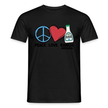 Ranch -Vinaigrette -Ranch -Vinaigrette - T-shirt homme - noir - Devant - AI Model Male 178 light (178cm)