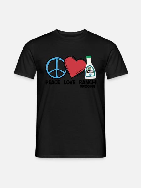 Ranch -Dressing -Ranch -Salatdressing - Männer T-Shirt - Schwarz