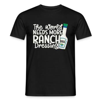 Ranch -Vinaigrette -Ranch -Vinaigrette - T-shirt homme - noir - Devant - AI Model Male 178 light (178cm)
