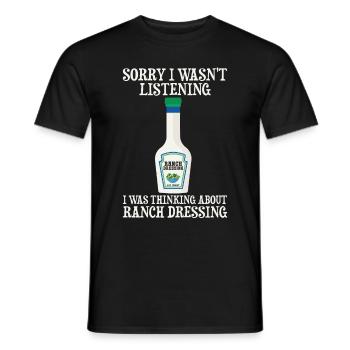 Ranch -Vinaigrette -Ranch -Vinaigrette - T-shirt homme - noir - Devant - AI Model Male 178 light (178cm)