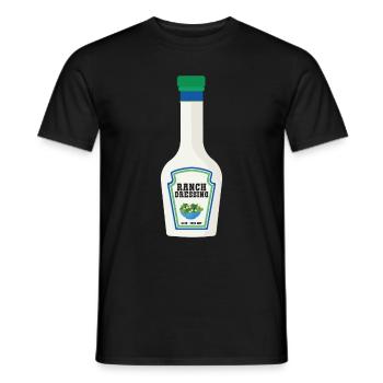 Ranch -Vinaigrette -Ranch -Vinaigrette - T-shirt homme - noir - Devant - AI Model Male 178 light (178cm)