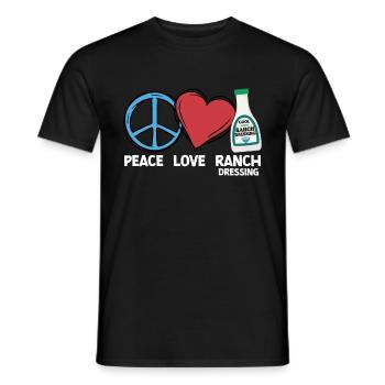 Ranch -Vinaigrette -Ranch -Vinaigrette - T-shirt homme - noir - Devant - AI Model Male 178 light (178cm)