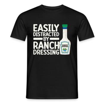 Ranch -Vinaigrette -Ranch -Vinaigrette - T-shirt homme - noir - Devant - AI Model Male 178 light (178cm)
