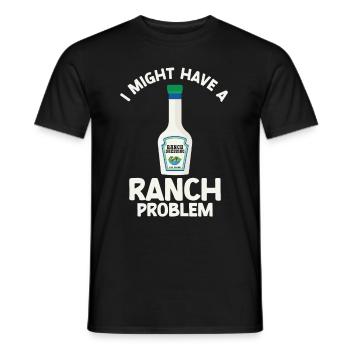 Ranch -Vinaigrette -Ranch -Vinaigrette - T-shirt homme - noir - Devant - AI Model Male 178 light (178cm)