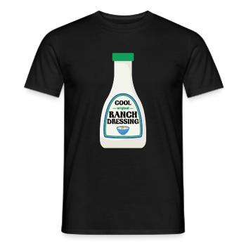 Ranch -Vinaigrette -Ranch -Vinaigrette - T-shirt homme - noir - Devant - AI Model Male 178 light (178cm)