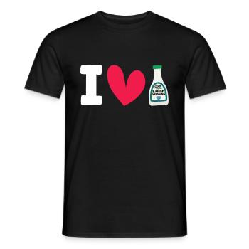 Ranch -Vinaigrette -Ranch -Vinaigrette - T-shirt homme - noir - Devant - AI Model Male 178 light (178cm)