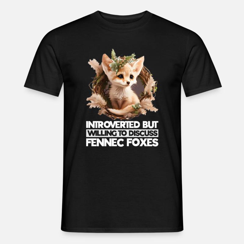 Fennec Fox - Männer T-Shirt - Schwarz