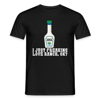 Ranch -Vinaigrette -Ranch -Vinaigrette - T-shirt homme - noir - Devant - AI Model Male 178 light (178cm)