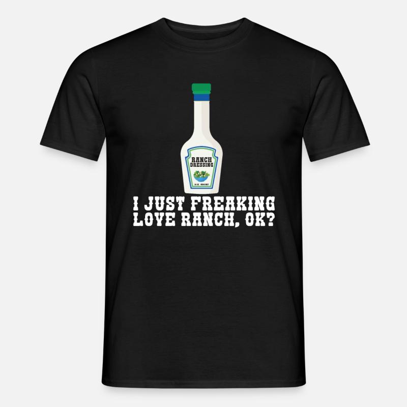 Ranch -Dressing -Ranch -Salatdressing - Männer T-Shirt - Schwarz