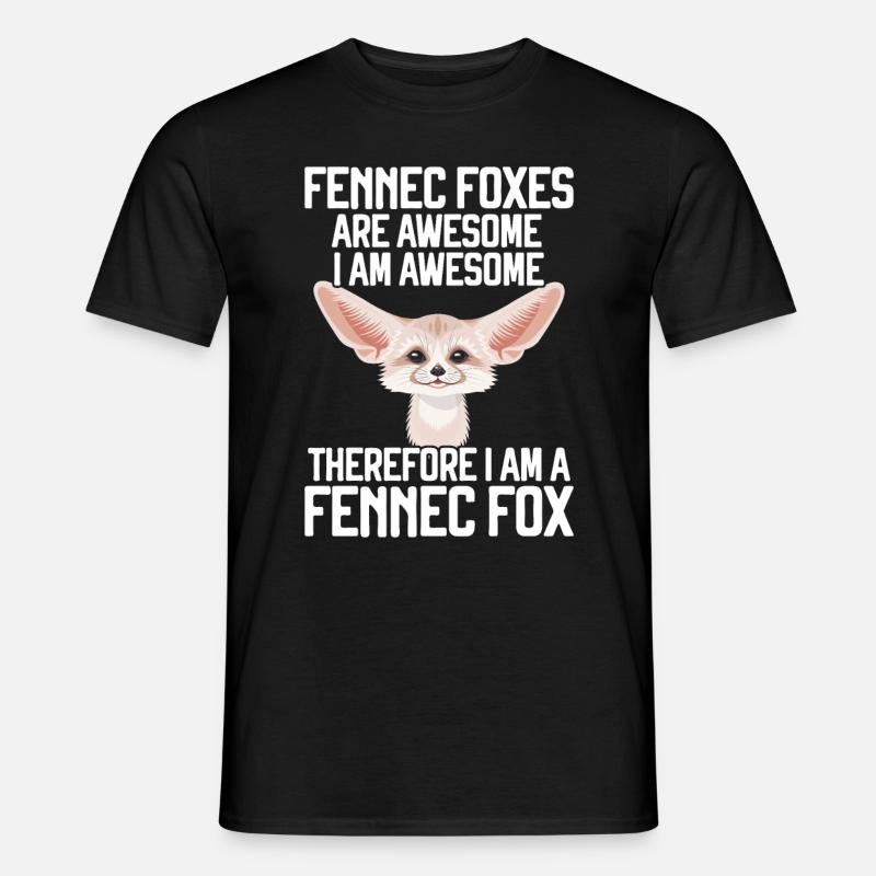 Fennec Fox - Männer T-Shirt - Schwarz
