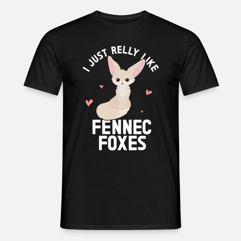 Fennec Fox - Männer T-Shirt - Schwarz
