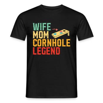 Cornhole - T-shirt homme - noir - Devant - AI Model Male 178 light (178cm)