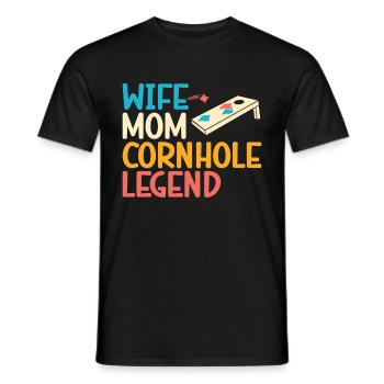 Cornhole - Männer T-Shirt - Schwarz - Vorne - AI Model Male 178 light (178cm)