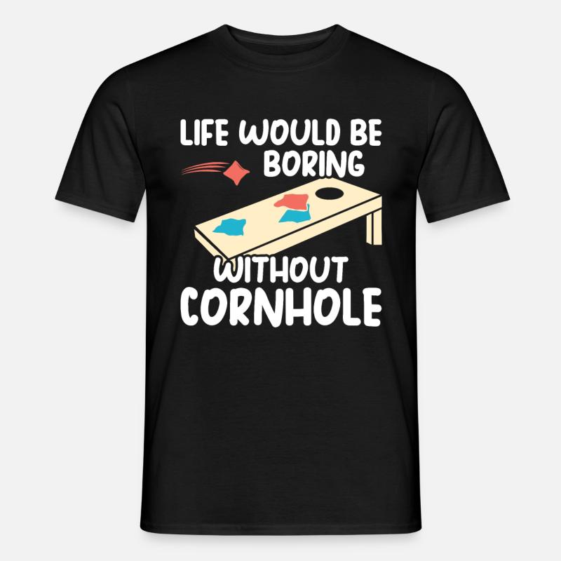 Cornhole - Männer T-Shirt - Schwarz