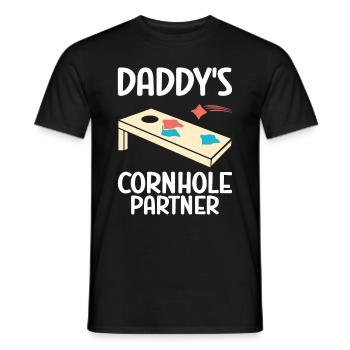 Cornhole - Männer T-Shirt - Schwarz - Vorne - AI Model Male 178 light (178cm)