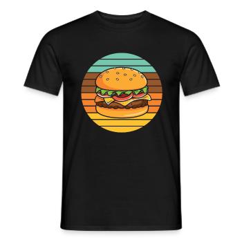 Hamburger - Men's T-Shirt - black - Front - AI Model Male 178 light (178cm)