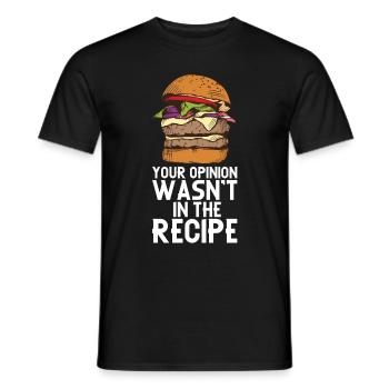 Hamburger - Men's T-Shirt - black - Front - AI Model Male 178 light (178cm)