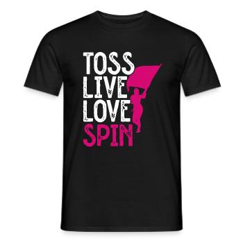 Farbschutz - Männer T-Shirt - Schwarz - Vorne - AI Model Male 178 light (178cm)