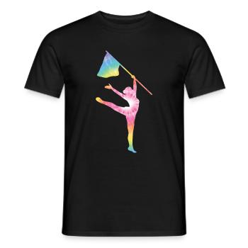 Farbschutz - Männer T-Shirt - Schwarz - Vorne - AI Model Male 178 light (178cm)