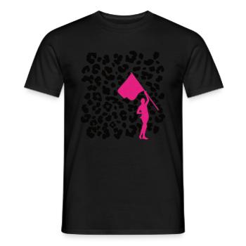 Farbschutz - Männer T-Shirt - Schwarz - Vorne - AI Model Male 178 light (178cm)