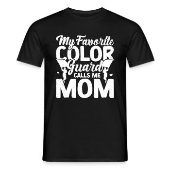 Farbschutz - Männer T-Shirt - Schwarz - Vorne - AI Model Male 178 light (178cm)