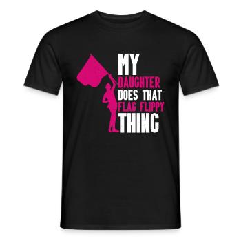 Farbschutz - Männer T-Shirt - Schwarz - Vorne - AI Model Male 178 light (178cm)