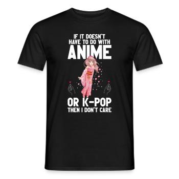 Anime & K-Pop Musique Kpop Manga Japonais Otaku - T-shirt homme - noir - Devant - AI Model Male 178 light (178cm)