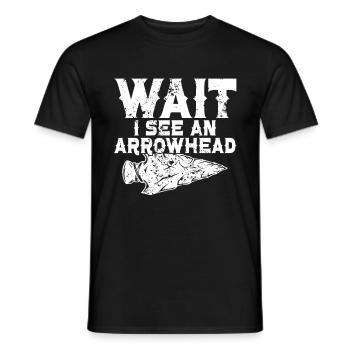 Pfeilspitzenjagd Artefakte Bogenschießen - Männer T-Shirt - Schwarz - Vorne - AI Model Male 178 light (178cm)