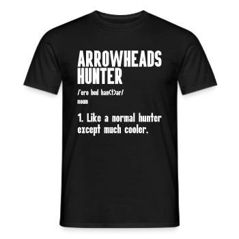 Pfeilspitzenjagd Artefakte Bogenschießen - Männer T-Shirt - Schwarz - Vorne - AI Model Male 178 light (178cm)