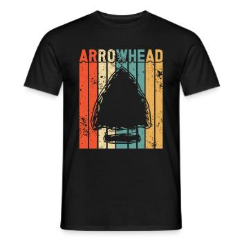 Pfeilspitzenjagd Artefakte Bogenschießen - Männer T-Shirt - Schwarz - Vorne - AI Model Male 178 light (178cm)