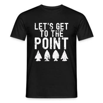 Pfeilspitzenjagd Artefakte Bogenschießen - Männer T-Shirt - Schwarz - Vorne - AI Model Male 178 light (178cm)