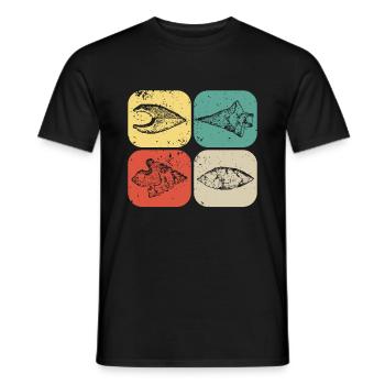 Pfeilspitzenjagd Artefakte Bogenschießen - Männer T-Shirt - Schwarz - Vorne - AI Model Male 178 light (178cm)