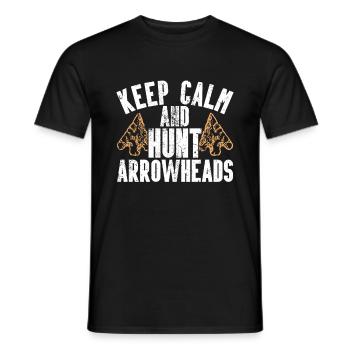 Pfeilspitzenjagd Artefakte Bogenschießen - Männer T-Shirt - Schwarz - Vorne - AI Model Male 178 light (178cm)
